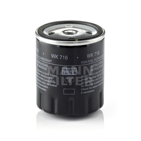 Mann-Filter 80-85 M-Benz 240D-300 Series Fuel Filter, Wk716 WK716